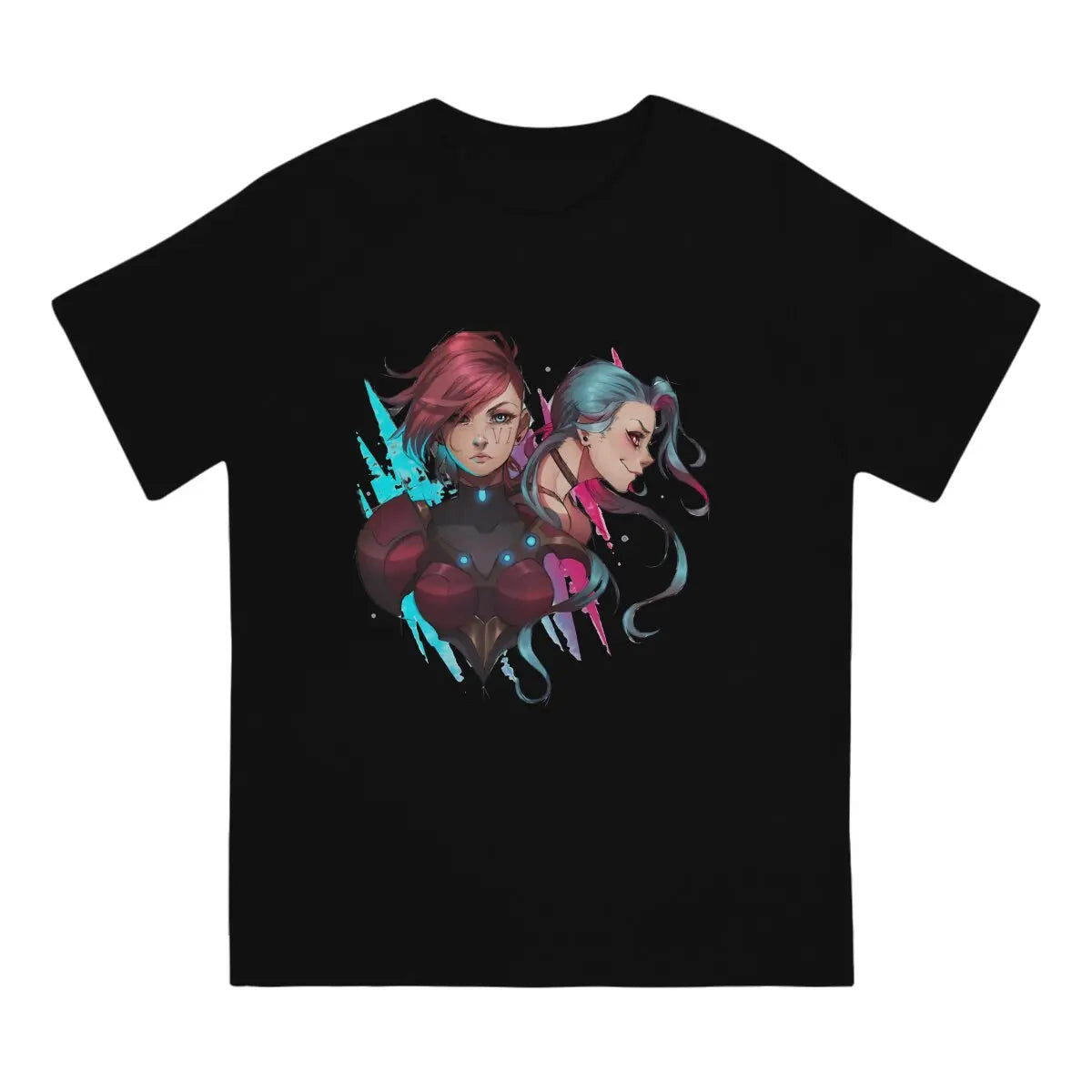 VI & Jinx T-Shirt – Dynamic Design, Arcane - Eden of Clothes