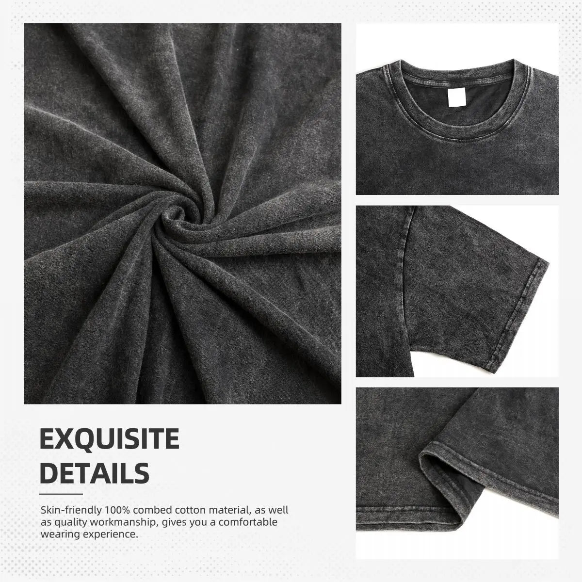 Washed T-Shirt – Vintage Look, Arcane - Eden of Clothes