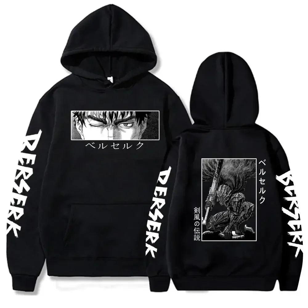 Guts Hooded Hoodie – Berserk, Anime Character Design - Eden of Clothes