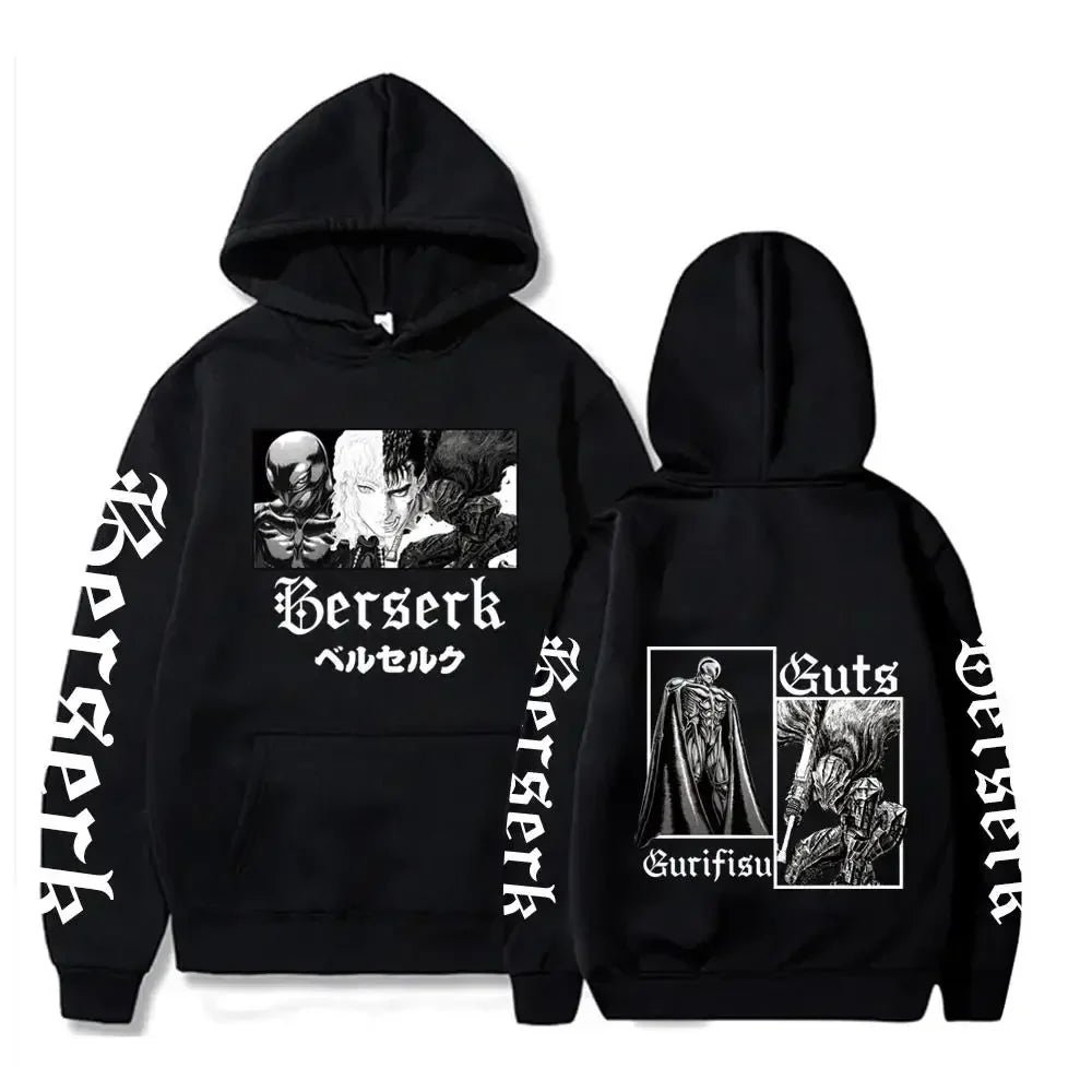 Guts Hooded Hoodie – Berserk, Anime Character Design - Eden of Clothes