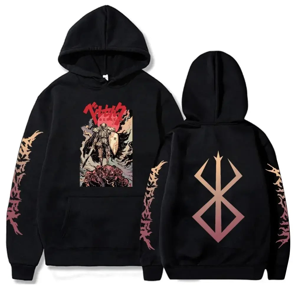 Guts Hooded Hoodie – Berserk, Anime Character Design - Eden of Clothes