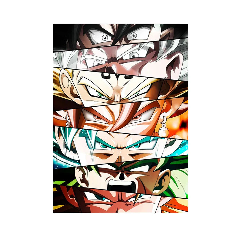 Cartoon Style Poster – Bright Colors, Anime Eye Posters - Eden of Clothes