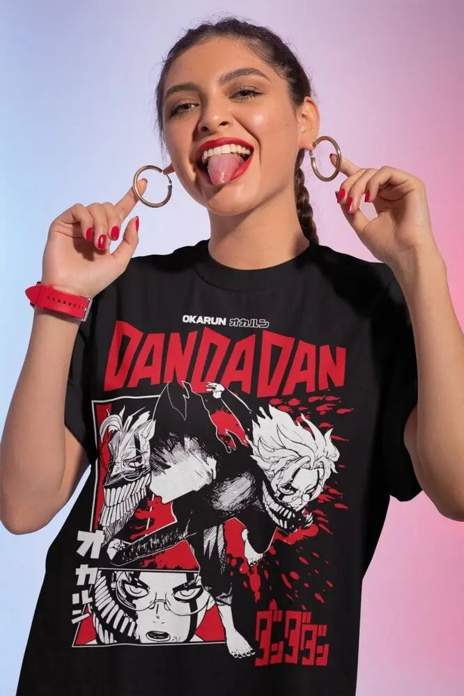 T-Shirt – Whimsical Print, Dandadan - Eden of Clothes