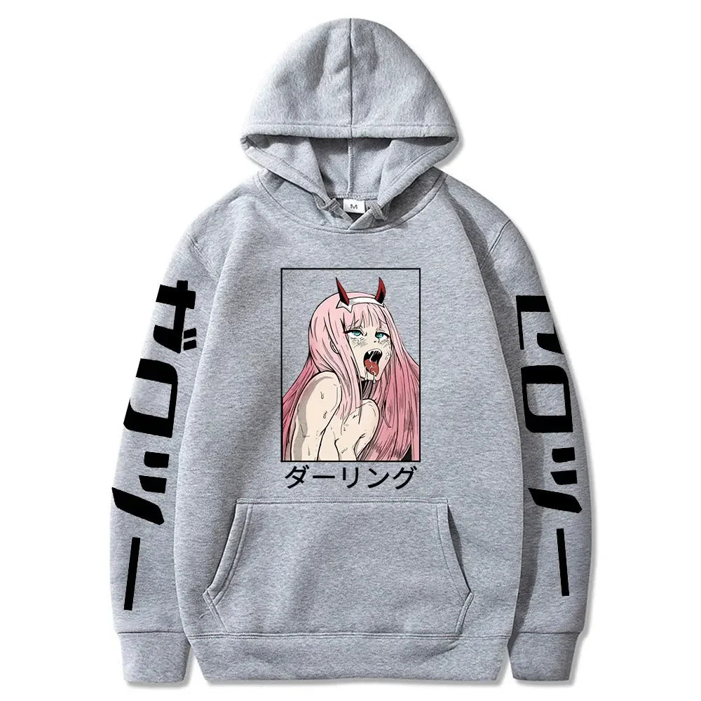 Ahegao Hoodie – Casual, Darling in the Franxx - Eden of Clothes