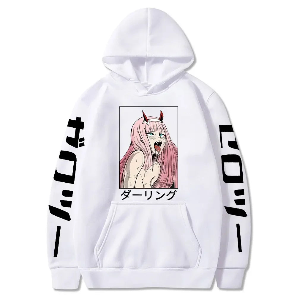 Ahegao Hoodie – Casual, Darling in the Franxx - Eden of Clothes
