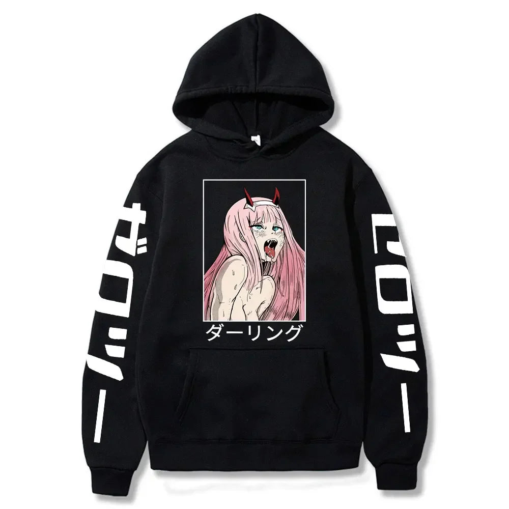 Ahegao Hoodie – Casual, Darling in the Franxx - Eden of Clothes