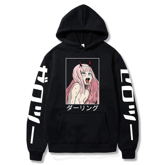 Ahegao Hoodie – Casual, Darling in the Franxx - Eden of Clothes