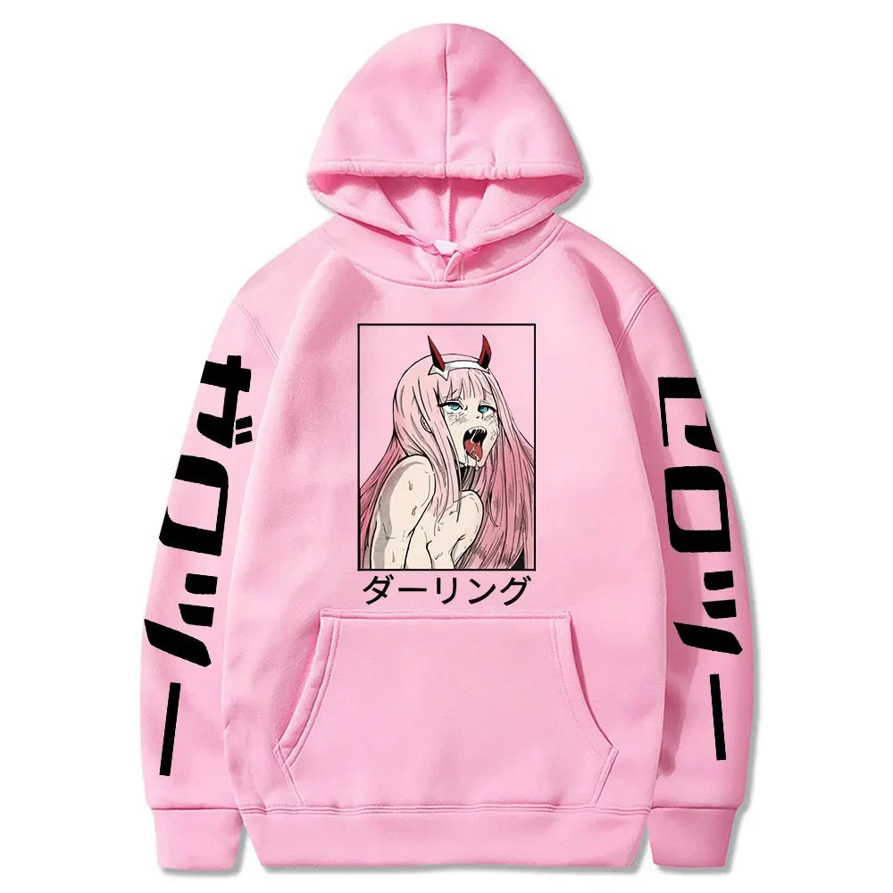 Ahegao Hoodie – Casual, Darling in the Franxx - Eden of Clothes