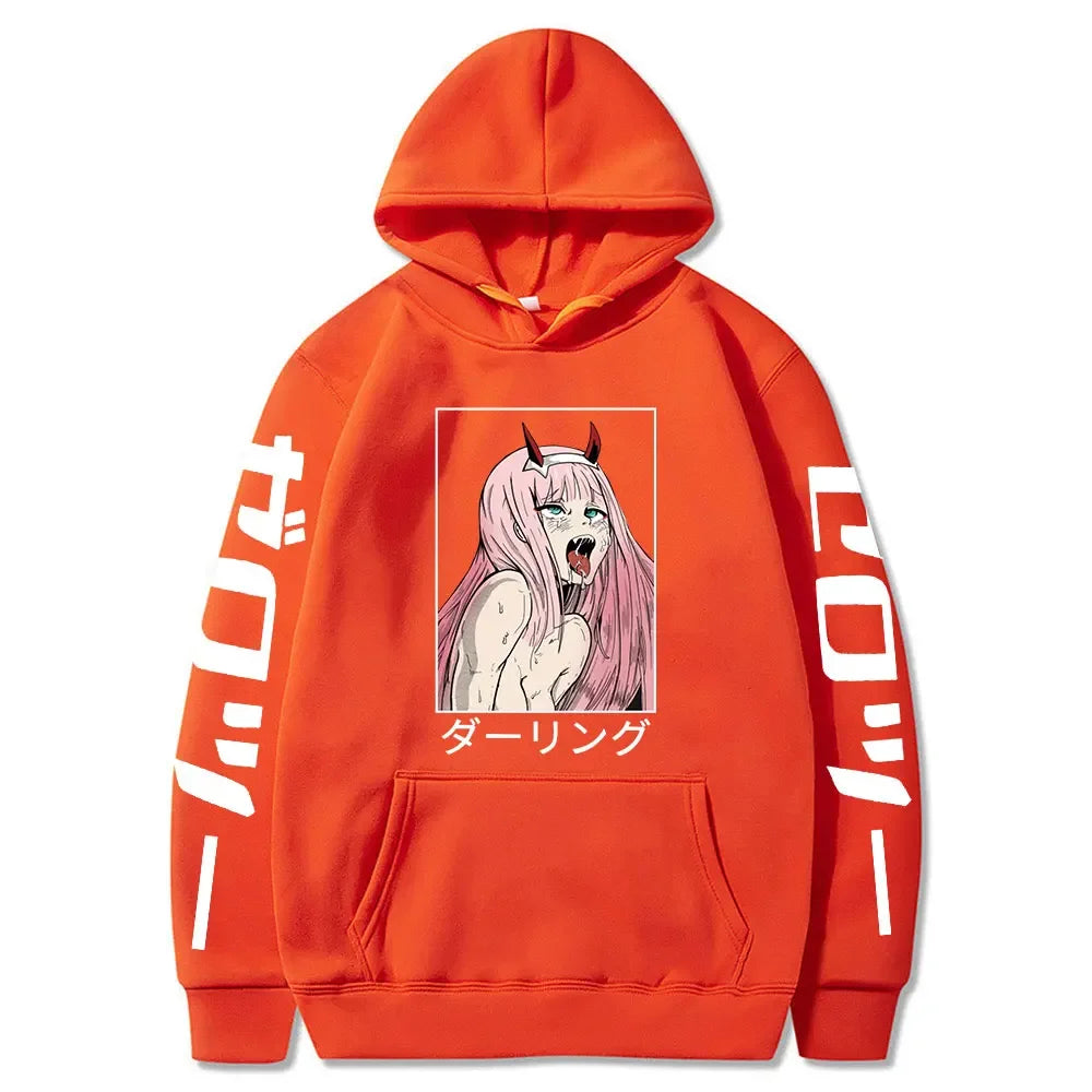 Ahegao Hoodie – Casual, Darling in the Franxx - Eden of Clothes
