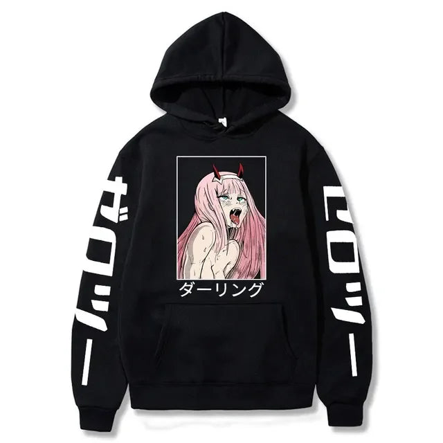 Ahegao Hoodie – Casual, Darling in the Franxx - Eden of Clothes