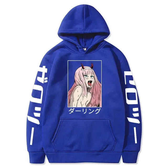 Ahegao Hoodie – Casual, Darling in the Franxx - Eden of Clothes