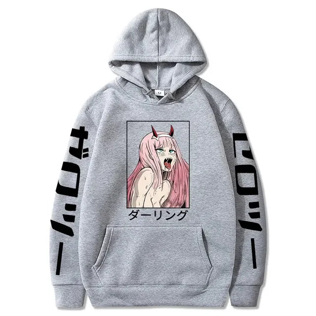 Ahegao Hoodie – Casual, Darling in the Franxx - Eden of Clothes