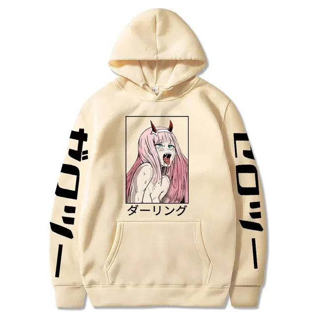 Ahegao Hoodie – Casual, Darling in the Franxx - Eden of Clothes