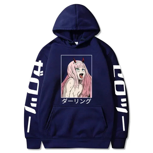 Ahegao Hoodie – Casual, Darling in the Franxx - Eden of Clothes