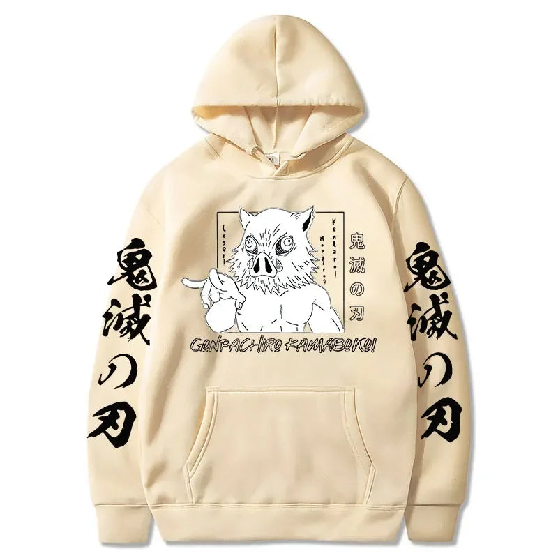 Inosuke Hoodie – Comfortable Fit, Demon Slayer - Eden of Clothes