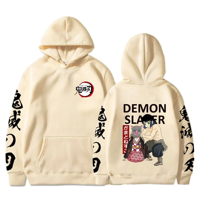 Inosuke Hoodie – Comfortable Fit, Demon Slayer - Eden of Clothes