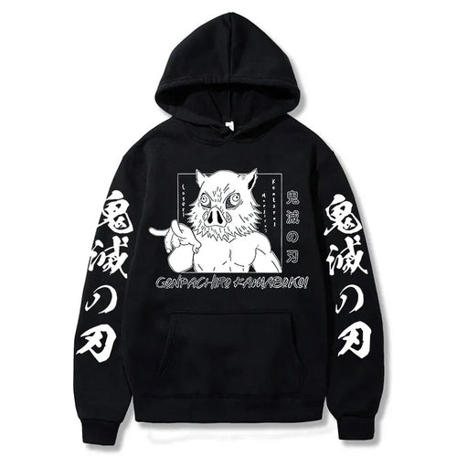 Inosuke Hoodie – Comfortable Fit, Demon Slayer - Eden of Clothes