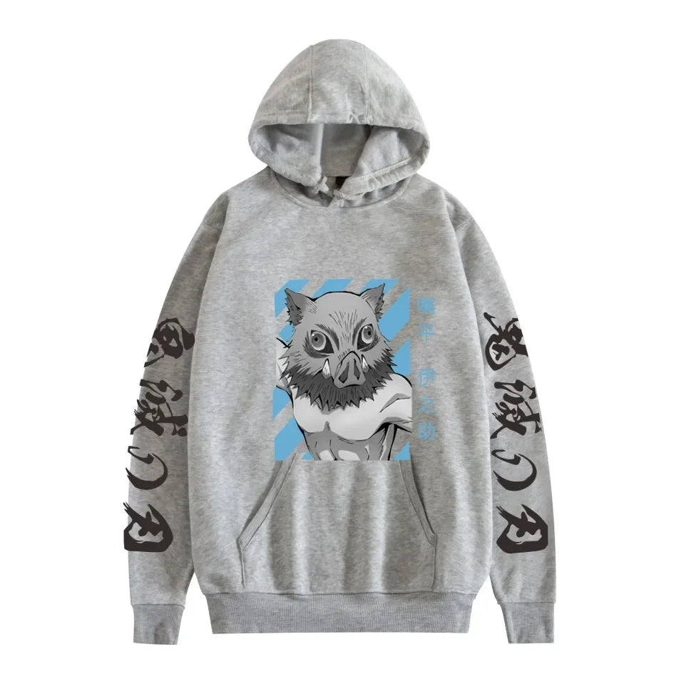 Inosuke Hoodie – Comfortable Fit, Demon Slayer - Eden of Clothes