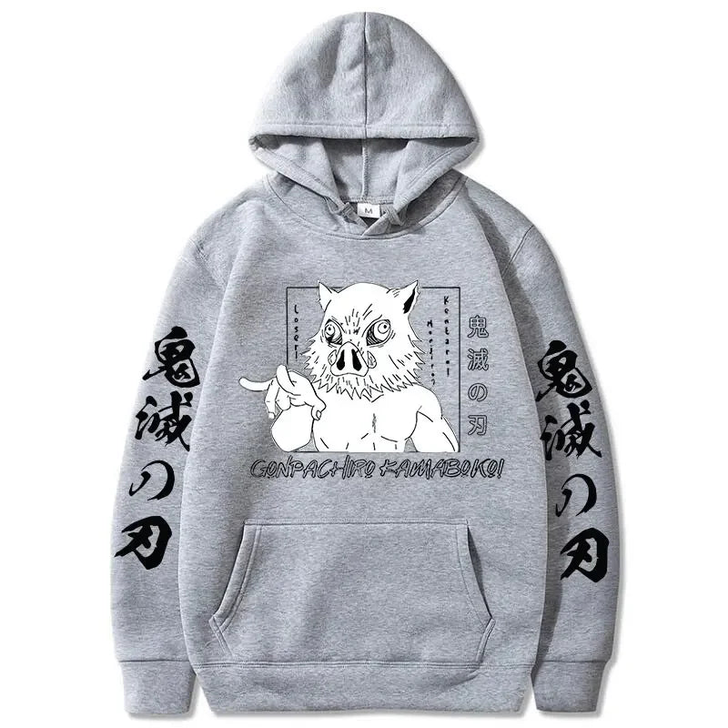 Inosuke Hoodie – Comfortable Fit, Demon Slayer - Eden of Clothes