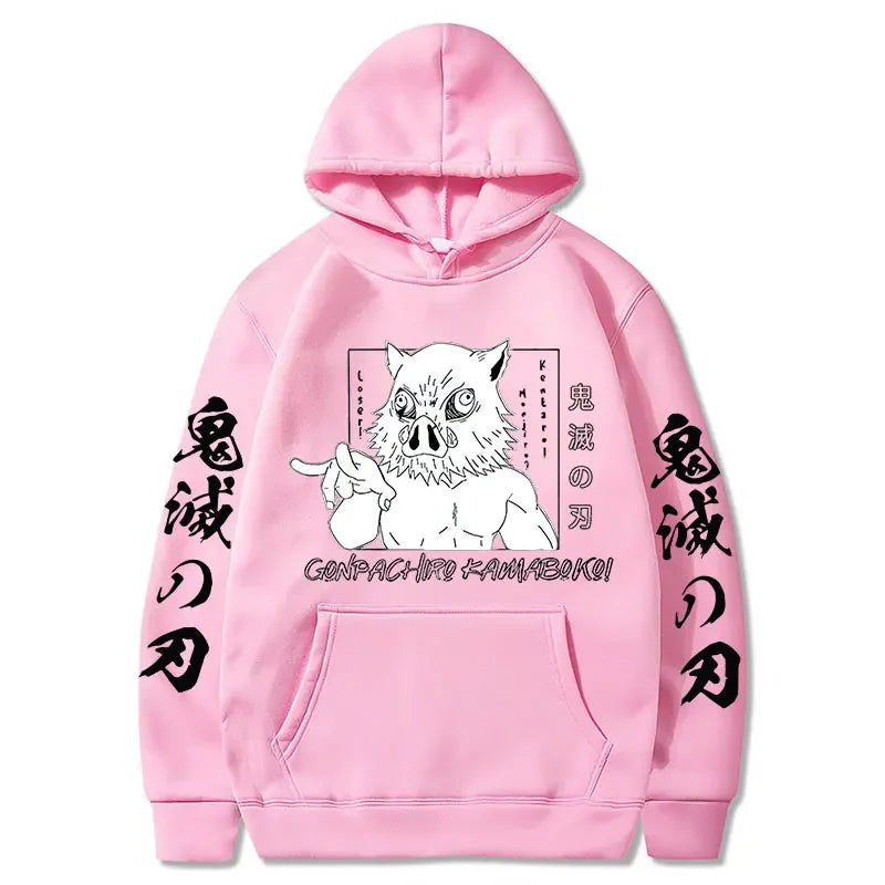 Inosuke Hoodie – Comfortable Fit, Demon Slayer - Eden of Clothes