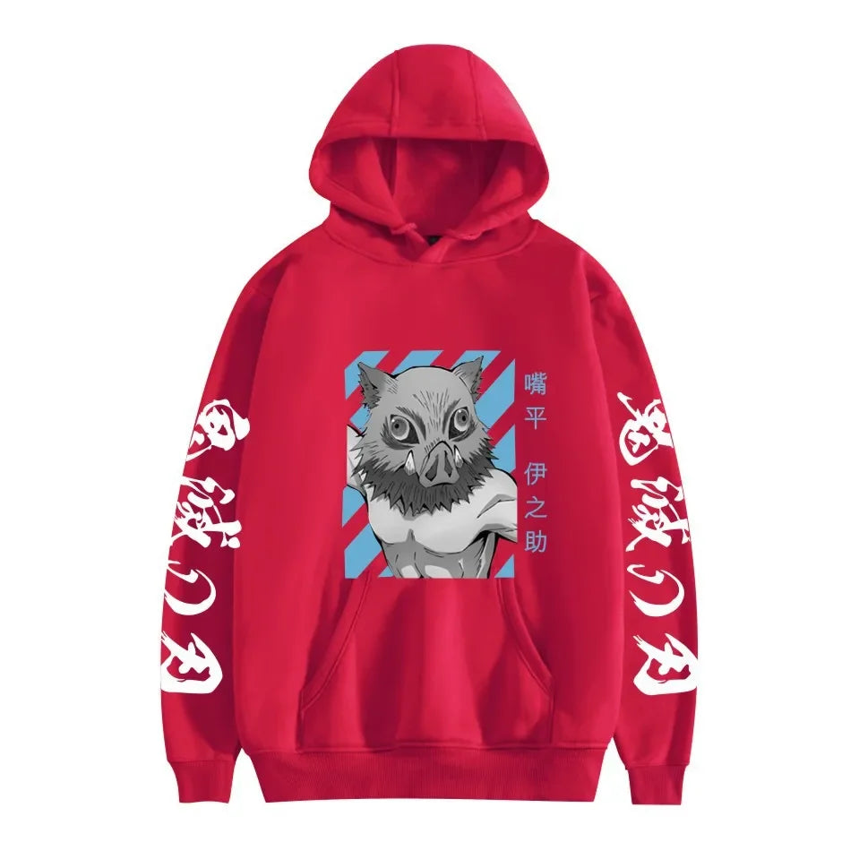 Inosuke Hoodie – Comfortable Fit, Demon Slayer - Eden of Clothes