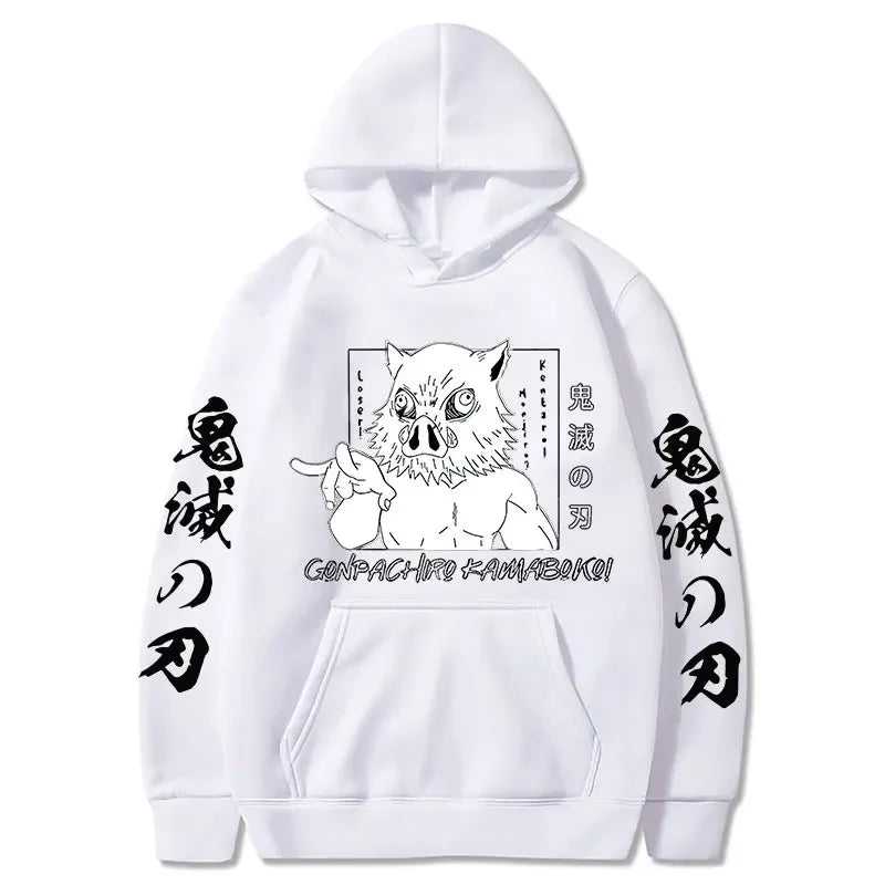 Inosuke Hoodie – Comfortable Fit, Demon Slayer - Eden of Clothes