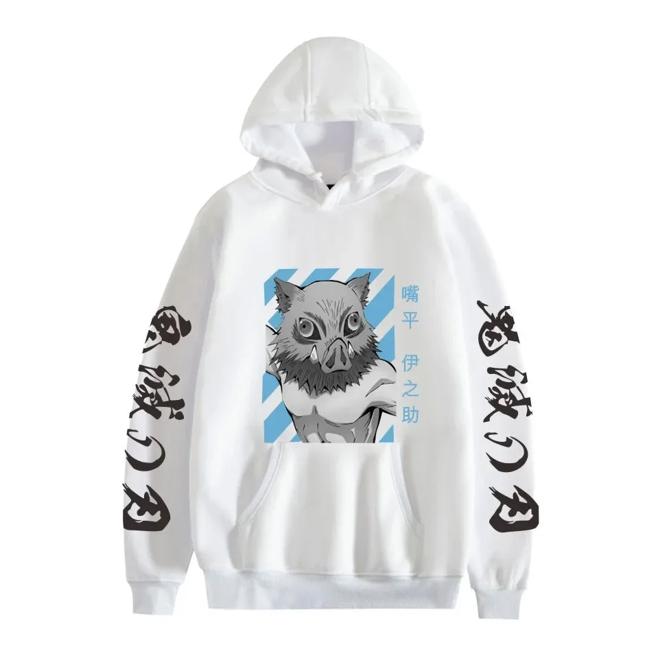 Inosuke Hoodie – Comfortable Fit, Demon Slayer - Eden of Clothes