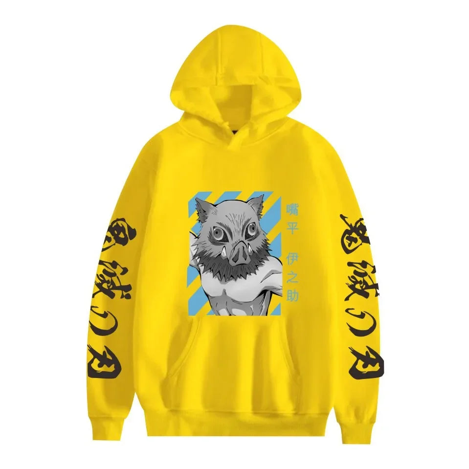 Inosuke Hoodie – Comfortable Fit, Demon Slayer - Eden of Clothes