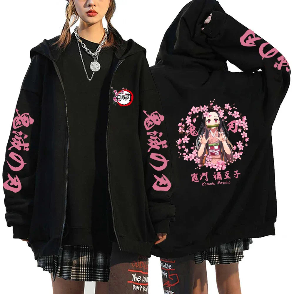 Nezuko & Tanjiro Jacket – Stylish Design, Demon Slayer Eden of Clothes