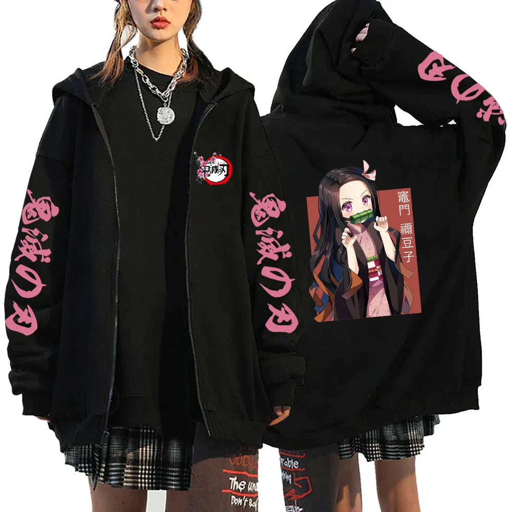 Nezuko & Tanjiro Jacket – Stylish Design, Demon Slayer Eden of Clothes