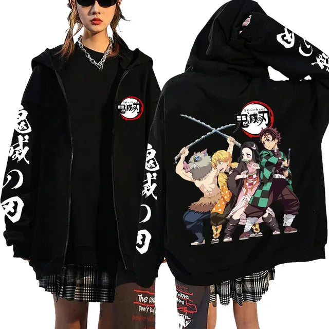 Nezuko & Tanjiro Jacket – Stylish Design, Demon Slayer Eden of Clothes