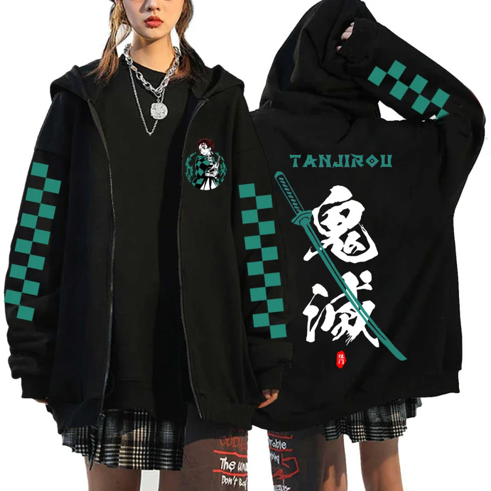 Nezuko & Tanjiro Jacket – Stylish Design, Demon Slayer Eden of Clothes