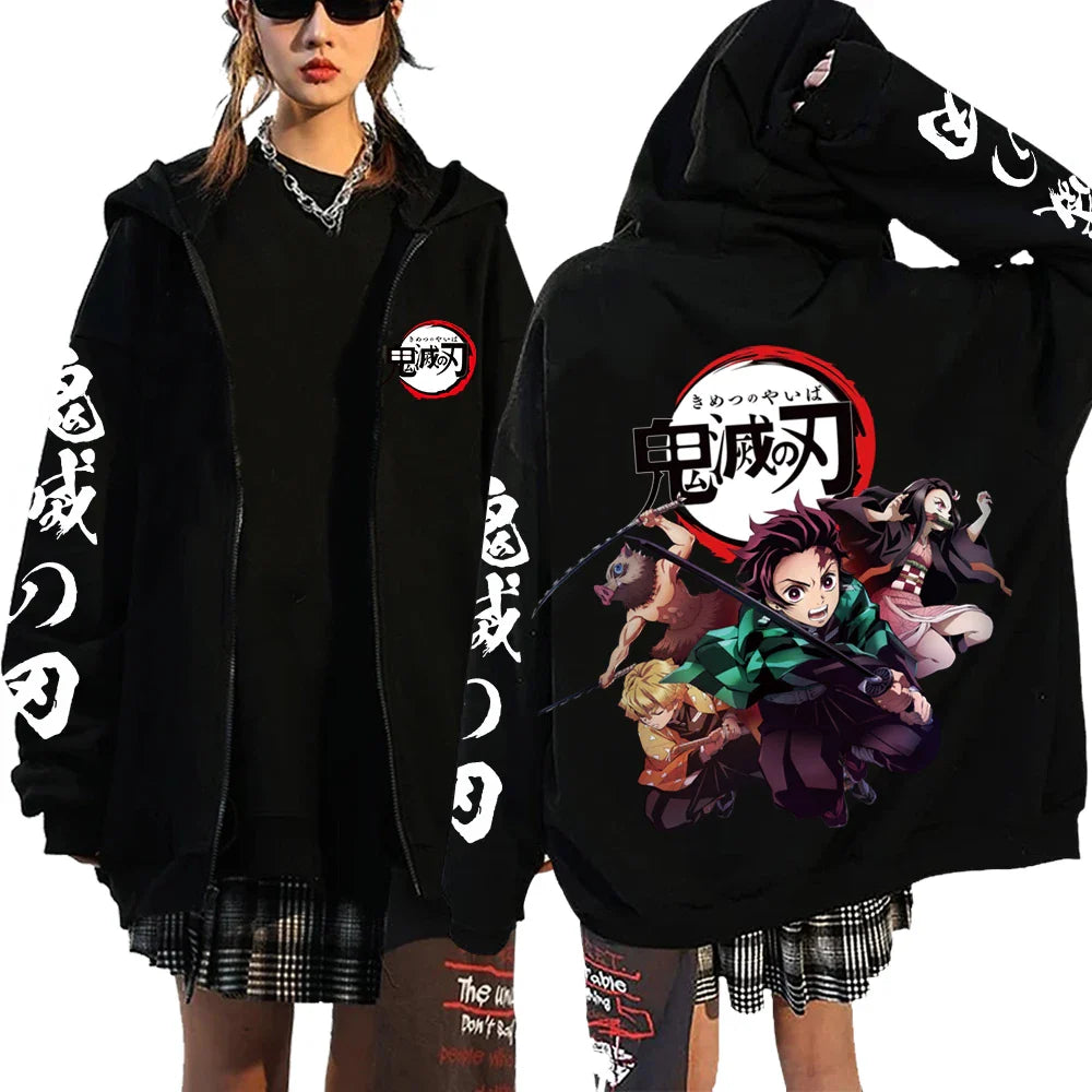 Nezuko & Tanjiro Jacket – Stylish Design, Demon Slayer Eden of Clothes