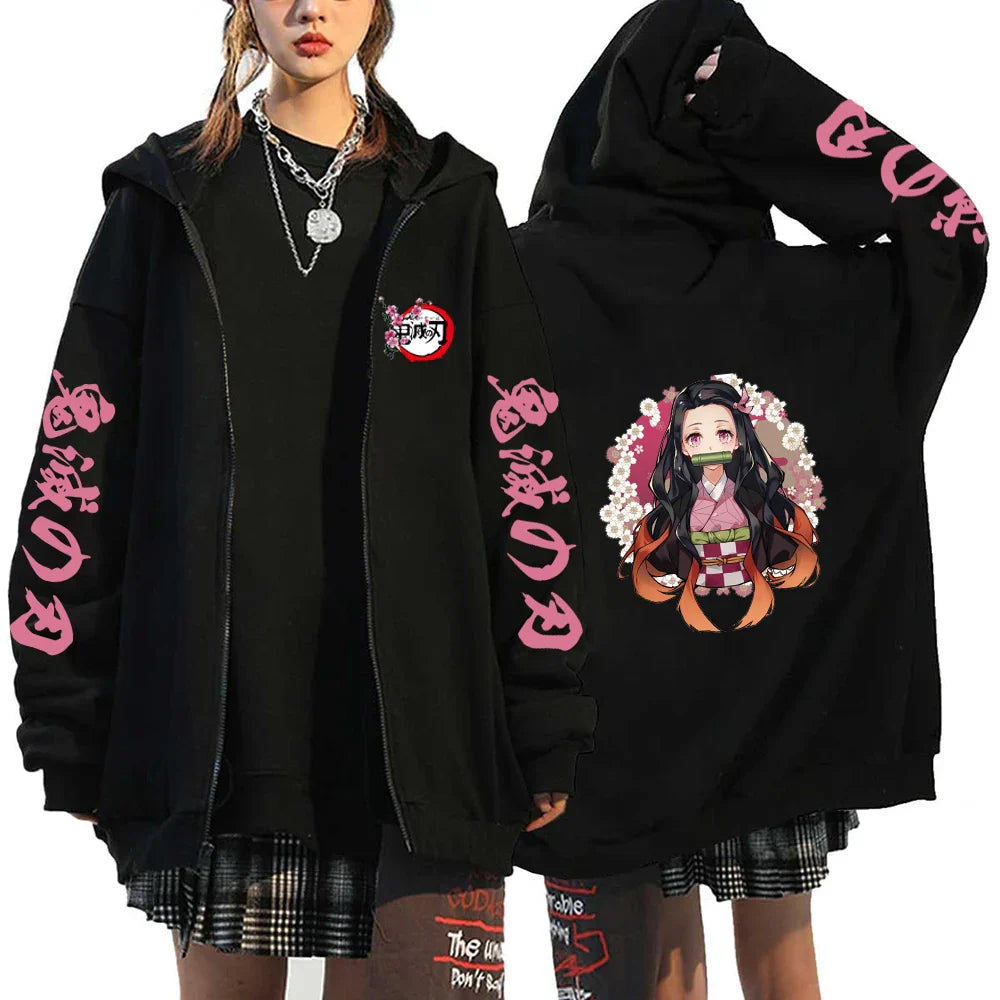 Nezuko & Tanjiro Jacket – Stylish Design, Demon Slayer Eden of Clothes