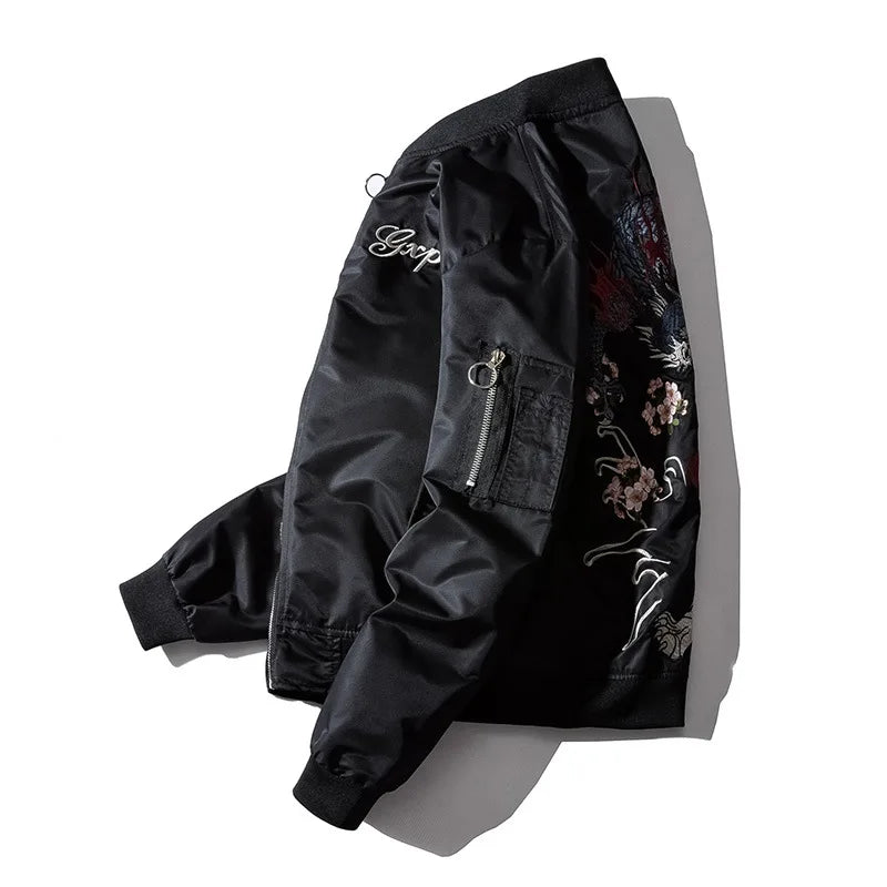 Bomber Jacket – Dragon Tiger Print, Anime - Eden of Clothes