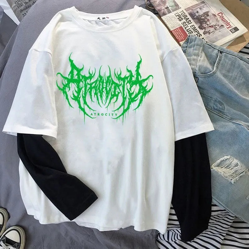 Female retro hip-hop T-shirt - Eden of Clothes