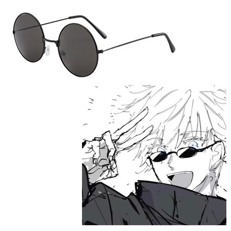 Gojo Satoru Cosplay Glasses – Black, Jujutsu Kaisen Design - Eden of Clothes