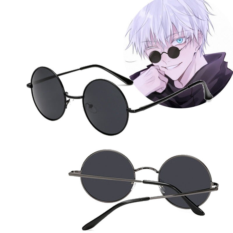Gojo Satoru Cosplay Glasses – Black, Jujutsu Kaisen Design - Eden of Clothes