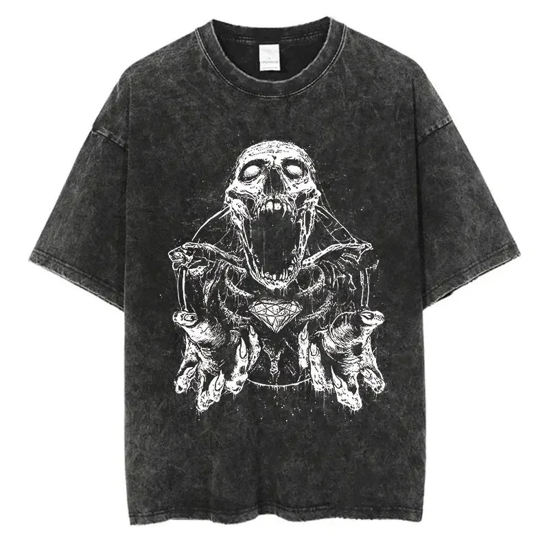 Streetwear T-Shirt - Graphic Print, Harajuku - Eden of Clothes