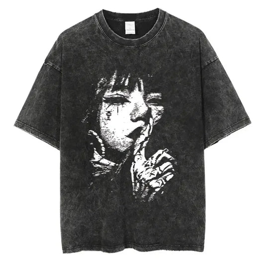 Streetwear T-Shirt - Graphic Print, Harajuku - Eden of Clothes