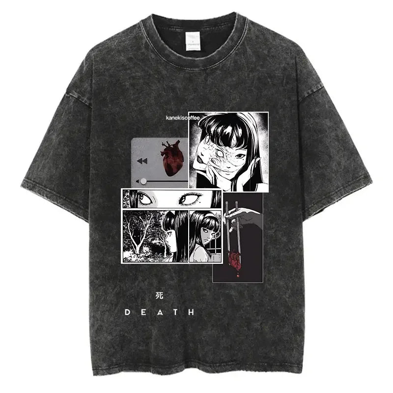 Streetwear T-Shirt - Graphic Print, Harajuku - Eden of Clothes