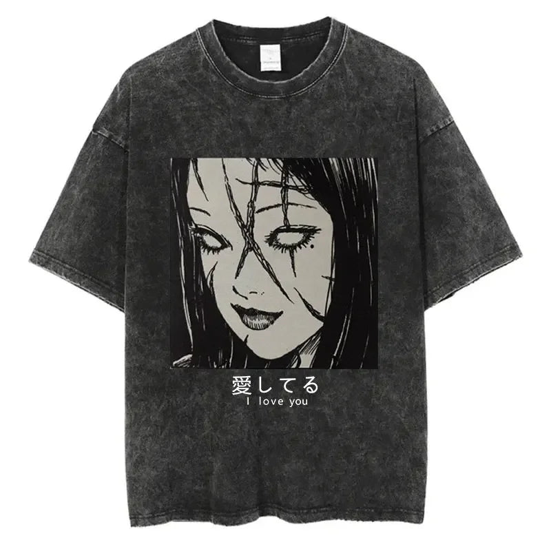 Streetwear T-Shirt - Graphic Print, Harajuku - Eden of Clothes