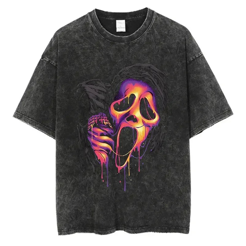 Streetwear T-Shirt - Graphic Print, Harajuku - Eden of Clothes