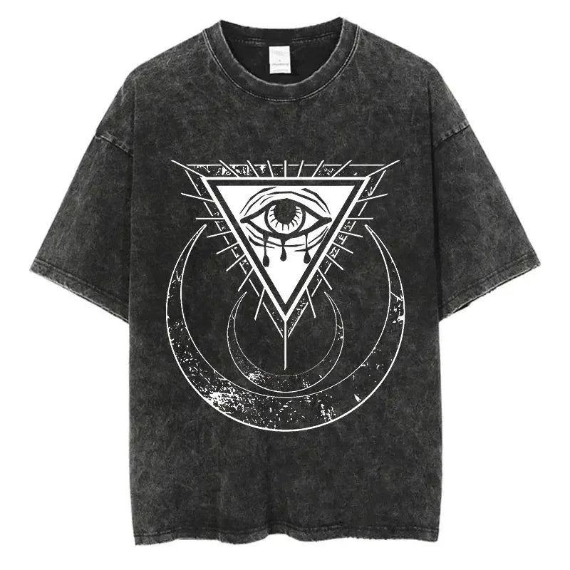 Streetwear T-Shirt - Graphic Print, Harajuku - Eden of Clothes