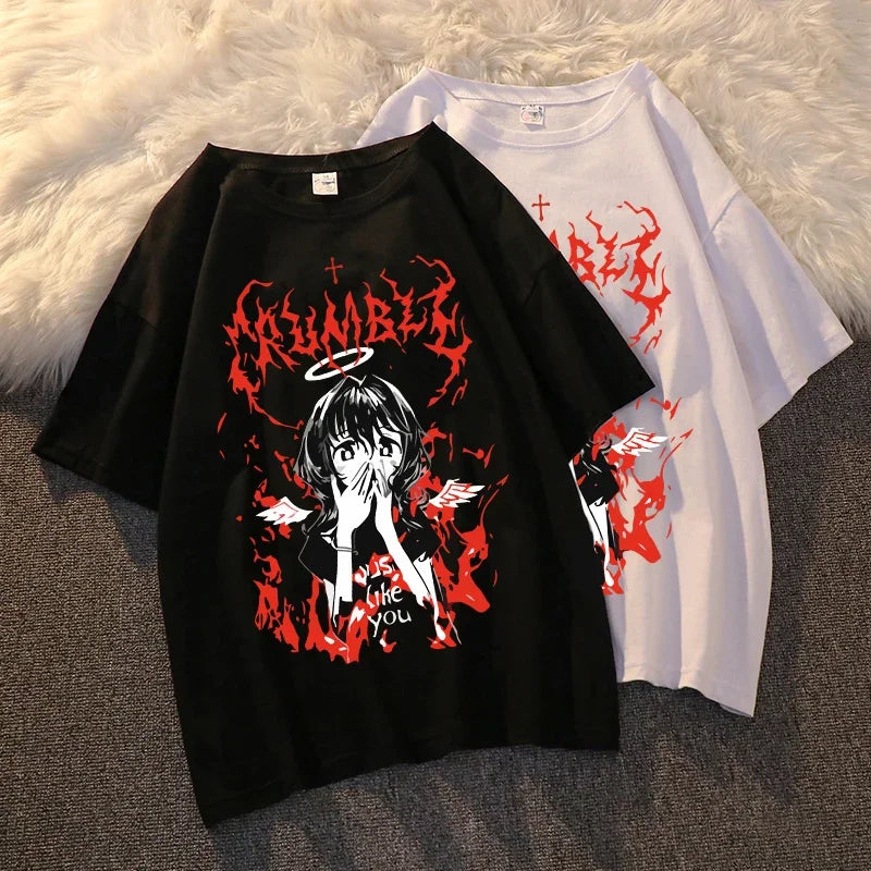 Harajuku Gothic Short Sleeve - Eden of Clothes
