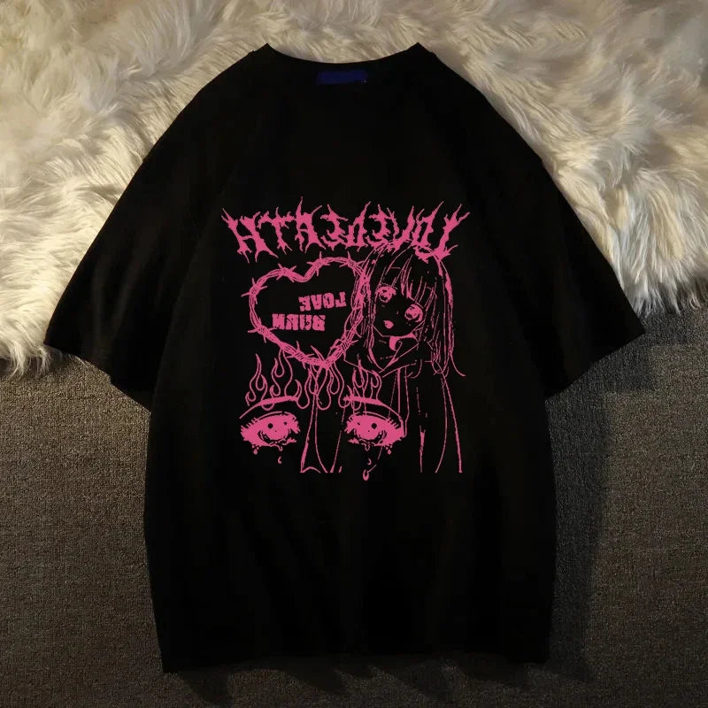 Oversized T-Shirt – Cozy, Harajuku Style - Eden of Clothes