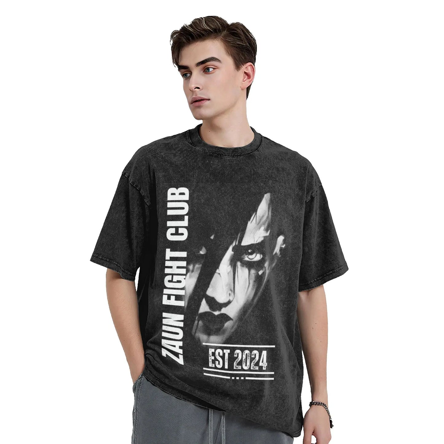 Zaun Fight Club T-Shirt – Gritty Street Style, Arcane - Eden of Clothes