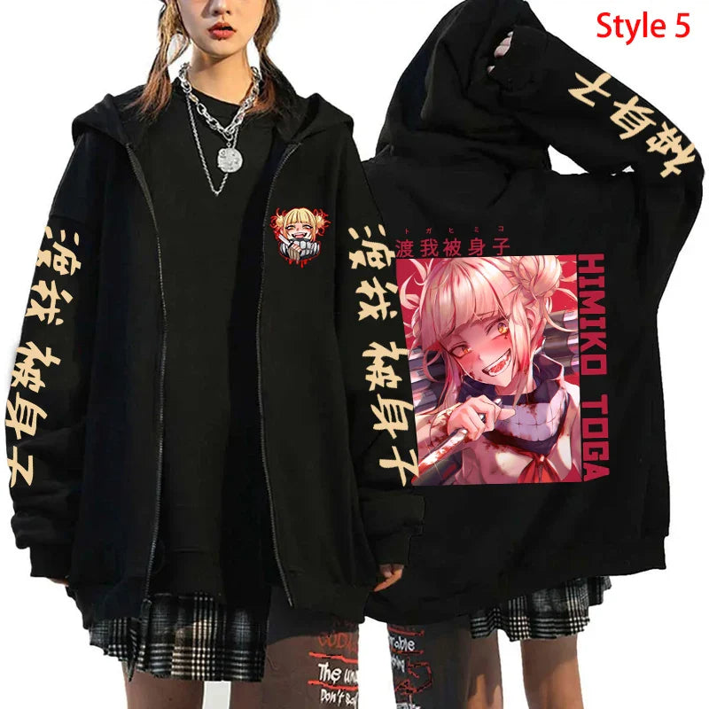 Himiko Toga Zipper Jacket – Villain Aesthetic, My Hero Academia - Eden of Clothes
