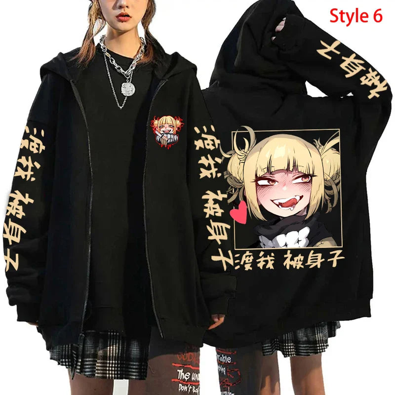 Himiko Toga Zipper Jacket – Villain Aesthetic, My Hero Academia - Eden of Clothes