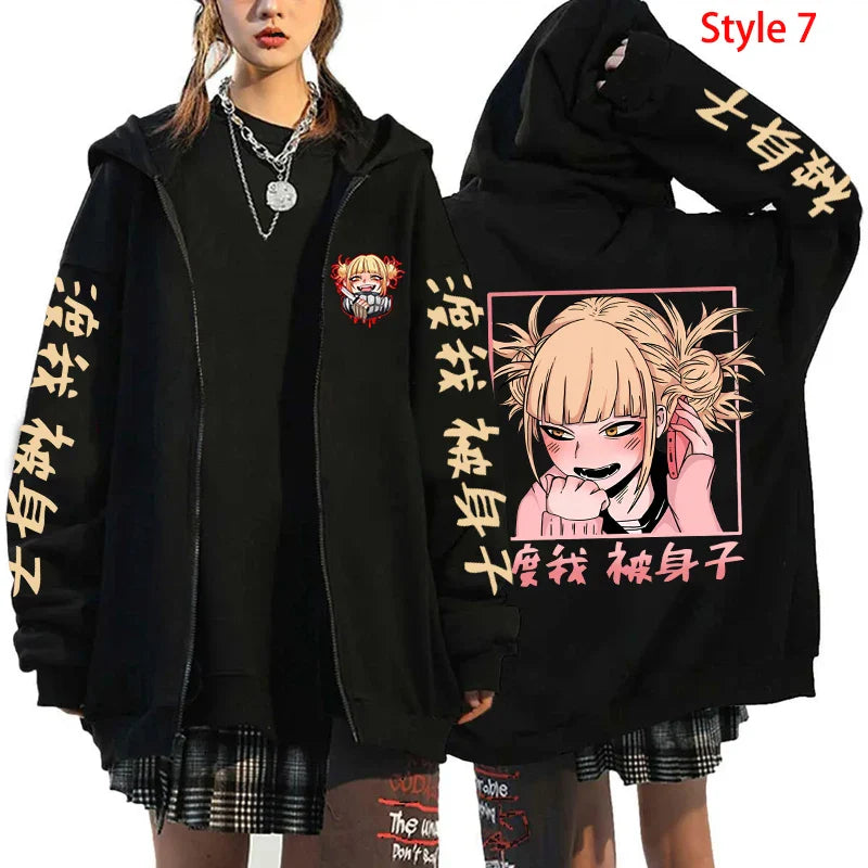 Himiko Toga Zipper Jacket – Villain Aesthetic, My Hero Academia - Eden of Clothes